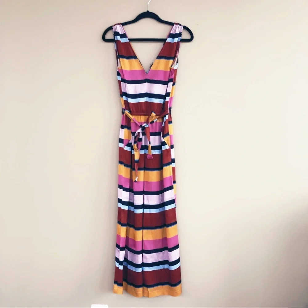 NEW • Tucker NYC • The V Neck Jumpsuit Stripe